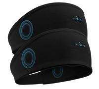 Sleep Headphones Bluetooth Headband for Side Sleeper 2 Pack, 14H Playtime, Wireless Headband Headphones with HD Stereo Speakers for Workout,Running,Yoga, Ideal Gifts for Men, Women, Teens, Black × 2