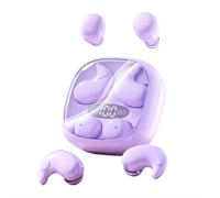 Sleep Headphones, Noise Cancelling Earbuds for Sleep, Mini Wireless Earbuds Bluetooth 5.4 with 76H Battery Life for Side Sleeping Travel or Relaxation (Purple)
