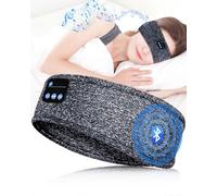 Sleep Headphones, Wireless Bluetooth Headband Built-in Ultra-Thin HD Stereo Speakers, Soft Sleep Headphones Headband for Side Sleep, Yoga, Fitness, Sports, Relaxation, Personalized Tech Gifts (Grey)