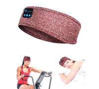 Sleep Headphones, Wireless Bluetooth Headband Built-in Ultra-Thin HD Stereo Speakers, Soft Sleep Headphones Headband for Side Sleep, Yoga, Fitness, Relaxation, Personalized Tech Gifts (Red)