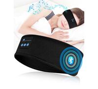 Sleep Headphones, Wireless Bluetooth Headband Built-in Ultra-Thin HD Stereo Speakers, Soft Sleep Headphones Headband for Side Sleep, Yoga, Fitness, Sports, Relaxation, Personalized Tech Gifts (Black)