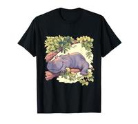 Sleep Hippo Tree Branch Napping Hippo Lover Sleepy Animal T-Shirt