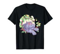Sleep Hippo Tree Branch Sleeping Animal Hippo Lover Napping T-Shirt