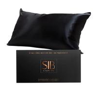 Sleep In Beauty SIB Hyaluronic Acid Infused Silk Pillowcase Midnight Black