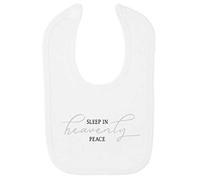 Sleep in Heavenly Peace Elegant Cotton Baby bib - White