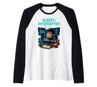 Sleep Interrupted Programmer Meme Funny Raglan Baseball Tee