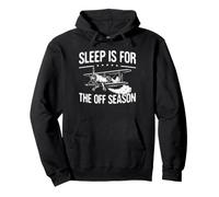 Sleep Is For The Off Season Crop Dusting Pilot Farmer Pullover Hoodie