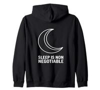 Sleep Is Non Negotiable Rest Is Priority Wellness Health Zip Hoodie