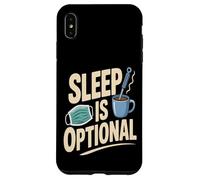 Sleep Is Optional Night Shift Nurse Coffee Case for iPhone XS Max