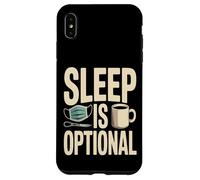 Sleep Is Optional Night Shift Nurse Coffee Case for iPhone XS Max