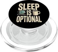 Sleep Is Optional Night Shift Nurse Coffee PopSockets PopGrip for MagSafe