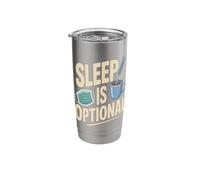 Sleep is Optional Night Shift Nurse Coffee Stainless Steel Insulated Tumbler