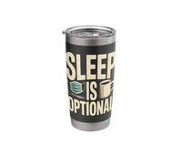Sleep is Optional Night Shift Nurse Coffee Stainless Steel Insulated Tumbler
