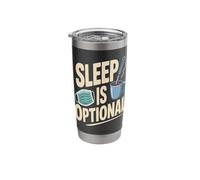 Sleep is Optional Night Shift Nurse Coffee Stainless Steel Insulated Tumbler
