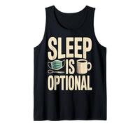 Sleep is Optional Night Shift Nurse Coffee Tank Top