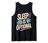 Sleep is Optional Night Shift Nurse Coffee Tank Top