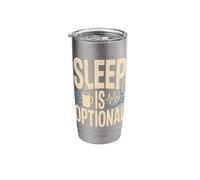 Sleep is Optional Nurse Doctor Night Shift Coffee Stainless Steel Insulated Tumbler