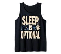 Sleep is Optional Nurse Doctor Night Shift Coffee Tank Top