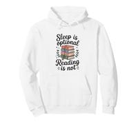 Sleep Is Optional Reading Is Not Funny Book Lover Pullover Hoodie