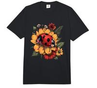 Sleep Ladybug Floral Cute Ladybug Sleeping Sleepy Ladybug Comfort Colors Adult Heavyweight T-Shirt