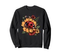 Sleep Ladybug Floral Cute Ladybug Sleeping Sleepy Ladybug Sweatshirt