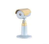 Sleep light designed as a mini camera ornament with soft LED illumination, for bedroom or study use to create a soothing and decorative environment (brown and blue)