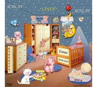 Sleep Linus Sleep Personalised Sleep CD with Linus (Any other name of your choice!) Effective when falling asleepSpecial Made for customers Includes A4 Birth Picture with All Birth Dates