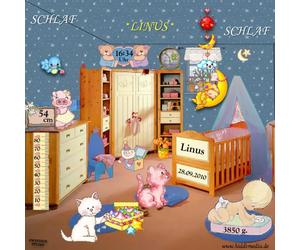 Sleep Linus Sleep Personalised Sleep CD with Linus (Any other name of your choice!) Effective when falling asleepSpecial Made for customers Includes A4 Birth Picture with All Birth Dates