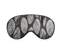 Sleep Mask Abstract Black Silver Light Blocking Sleeping Eye Mask, Eye Cover with Adjustable Strap Eye Sleep Shade Cover