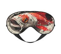 Sleep Mask, Abstract Red Koi Fish Art Eye Masks for Sleep, Sleep Masks for Women and Men, Blackout Eye Covers for Travel/Sleeping