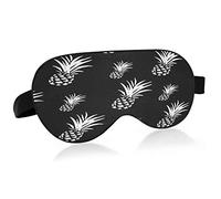 Sleep Mask Black Pine Night Eye Shade Cover Soft Comfort Blindfold Blockout Light Adjustable Strap for Men Women