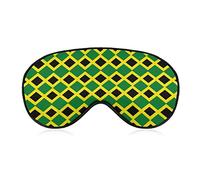 Sleep Mask Blackout Eye Mask for Men Women Compatible with Jamaica Jamaican Flag Sleeping Mask, Comfortable Soft Sleeping Blindfold for Meditation Travel