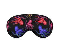 Sleep Mask Blackout Eye Mask for Men Women Compatible with Trippy Octopus Sleeping Mask, Comfortable Soft Sleeping Blindfold for Meditation Travel