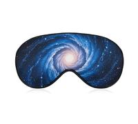 Sleep Mask Blue Galaxy Sleep Eye Mask with Adjustable Strap Blindfold Travel Eye Shade Cover Eyemask Eye Cover Soft Eyeshade Patches for Sleeping Yoga