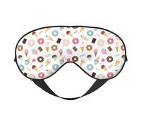 Sleep Mask, Cartoon Donut Ice Cream Candy Eye Masks for Sleep, Sleep Masks for Women and Men, Blackout Eye Covers for Travel/Sleeping