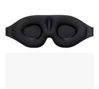 Sleep Mask Contoured Cup Blindfold Molded Night Eye Block Out Light with Women Men(1pcs Black)