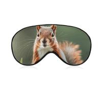 Sleep Mask Cute Squirrels Sleep Eye Mask with Adjustable Strap Blindfold Travel Eye Shade Cover Eyemask Eye Cover Soft Eyeshade Patches for Sleeping Yoga