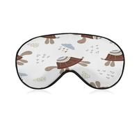 Sleep Mask Cute Turtle for Light Blocking,Eye Mask for Women Men Side Sleeper,Puffiness Dry Eyes Headache,Adjustable Strap