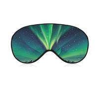 Sleep Mask Dark Northern Lights Print Light Blocking Sleeping Eye Mask, Eye Cover with Adjustable Strap Eye Sleep Shade Cover