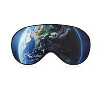 Sleep Mask Earth and Space Sleep Eye Mask with Adjustable Strap Blindfold Travel Eye Shade Cover Eyemask Eye Cover Soft Eyeshade Patches for Sleeping Yoga