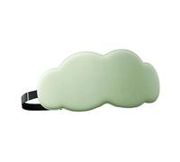 Zialofi Sleep Mask Eye Cover Ice Silk Eye Mask Night Blindfold for Side Sleeper Birthday Nap, Green