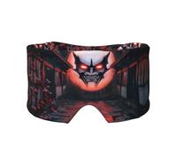 Sleep Mask, Eye Mask for Sleeping with Heads Adjustable, Earmuffs for Sleep for Men & Women, 2 in 1 Ear Mask and Blindfold, Perfect for Sleeping, Travel, and Relaxation Devil Warrior Mask