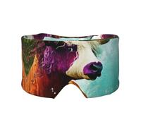 Sleep Mask, Eye Mask for Sleeping with Heads Adjustable, Earmuffs for Sleep for Men & Women, 2 in 1 Ear Mask and Blindfold, Perfect for Sleeping, Travel, and Relaxation Half Human, Half Angus Bull