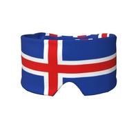 Sleep Mask, Eye Mask for Sleeping with Heads Adjustable, Earmuffs for Sleep for Men & Women, 2 in 1 Ear Mask and Blindfold, Perfect for Sleeping, Travel, and Relaxation Flag of Iceland