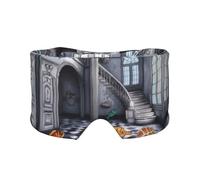 Sleep Mask, Eye Mask for Sleeping with Heads Adjustable, Earmuffs for Sleep for Men & Women, 2 in 1 Ear Mask and Blindfold, Perfect for Sleeping, Travel, and Relaxation Floating Fish in The Bedroom