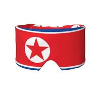 Sleep Mask, Eye Mask for Sleeping with Heads Adjustable, Earmuffs for Sleep for Men & Women, 2 in 1 Ear Mask and Blindfold, Perfect for Sleeping, Travel, and Relaxation North Korean Flag