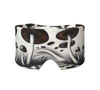Sleep Mask, Eye Mask for Sleeping with Heads Adjustable, Earmuffs for Sleep for Men & Women, 2 in 1 Ear Mask and Blindfold, Perfect for Sleeping, Travel, and Relaxation Magic Mushroom
