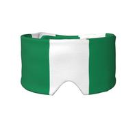 Sleep Mask, Eye Mask for Sleeping with Heads Adjustable, Earmuffs for Sleep for Men & Women, 2 in 1 Ear Mask and Blindfold, Perfect for Sleeping, Travel, and Relaxation Flag of Nigeria