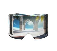 Sleep Mask, Eye Mask for Sleeping with Heads Adjustable, Earmuffs for Sleep for Men & Women, 2 in 1 Ear Mask and Blindfold, Perfect for Sleeping, Travel, and Relaxation Beautiful House in The Morning