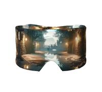 Sleep Mask, Eye Mask for Sleeping with Heads Adjustable, Earmuffs for Sleep for Men & Women, 2 in 1 Ear Mask and Blindfold, Perfect for Sleeping, Travel, and Relaxation Kapu Forest HD